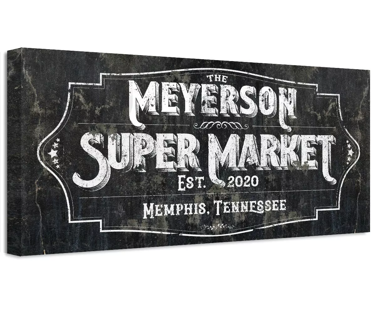Personalized - Super Market - Canvas