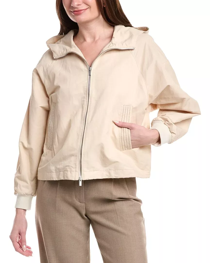 Peserico Linen-Blend Bomber Jacket