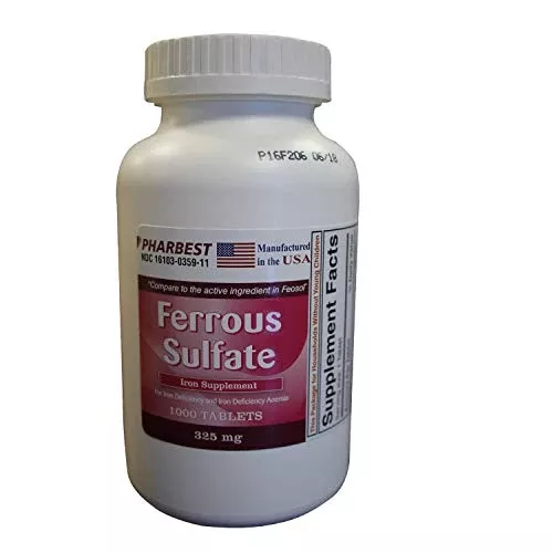 Pharbest Ferrous Sulfate Iron Supplement Tablets