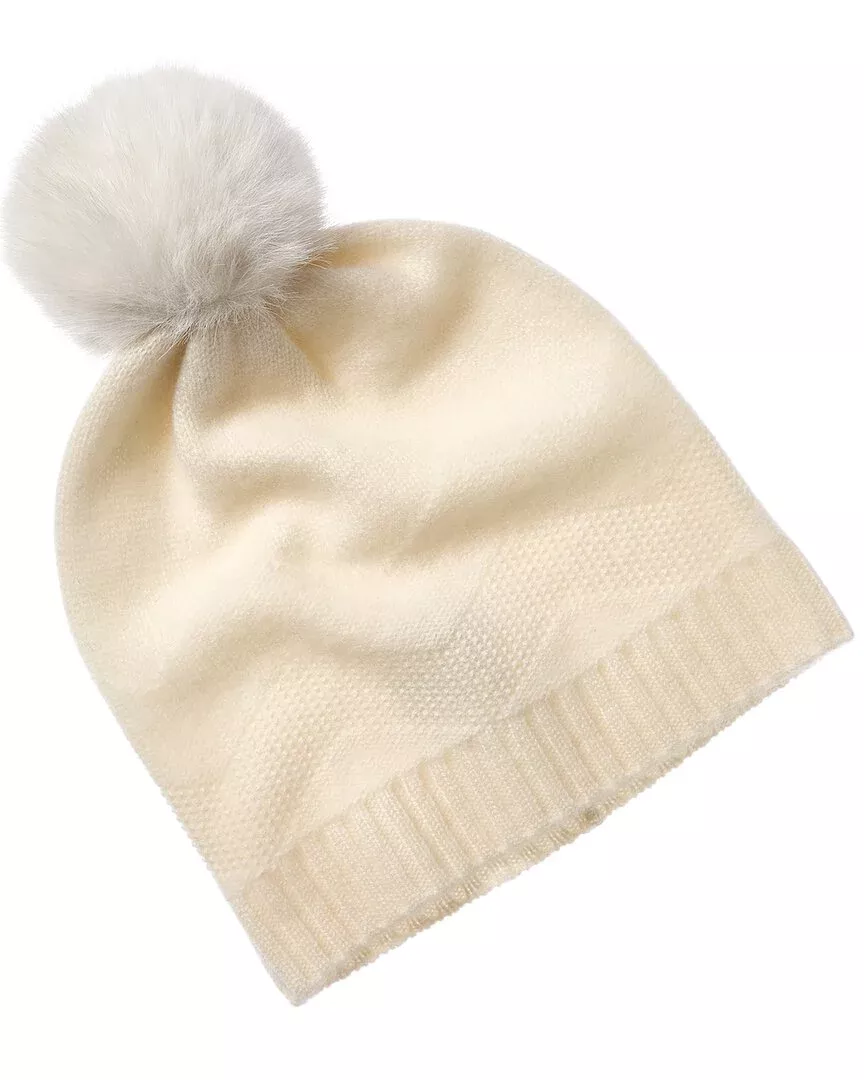 Phenix Zig-Zag Texture Cashmere Beanie