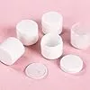 Plastic OintmentJar With Molded White Caps12 X 8 Oz