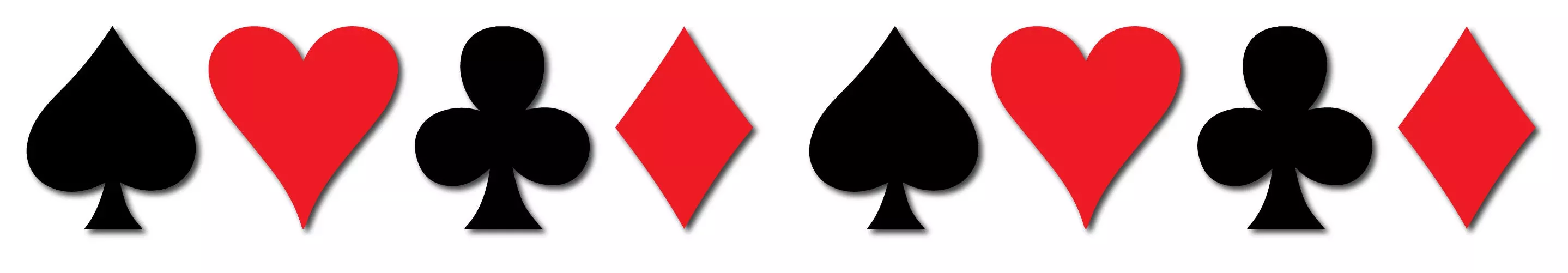 PLAYING CARD SUIT REFLECTIVE HELMET DECAL 8 PACK