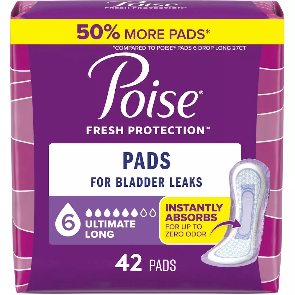 Poise Fresh Protection Pads – Ultimate Absorbency (Long)