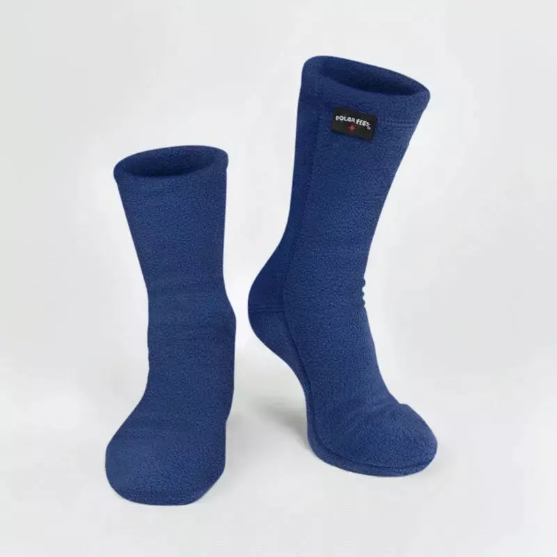 Polar Feet Fleece Socks - Denim