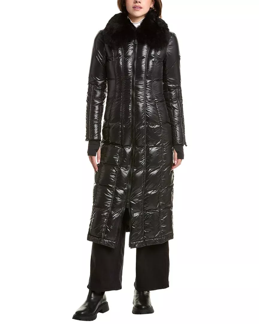Post Card Alpaca-Trim Down Jacket