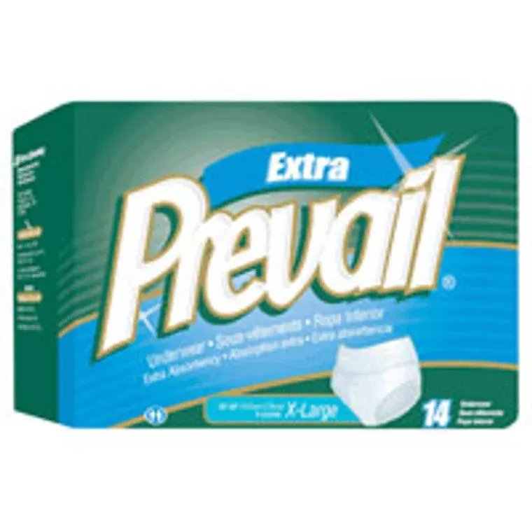 PrevailUnderwear UnisexExtraAbsorbency X-Large 4x 14 Ct