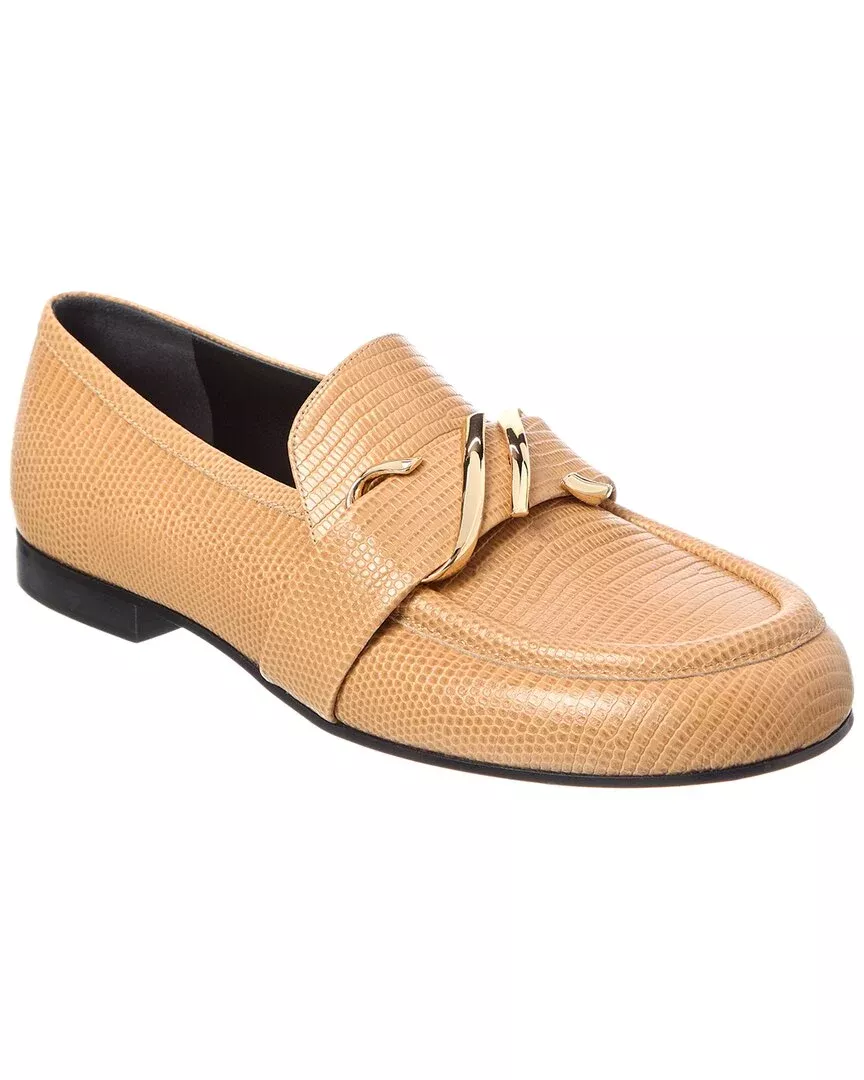 Proenza Schouler Monogram Plaque Leather Loafer