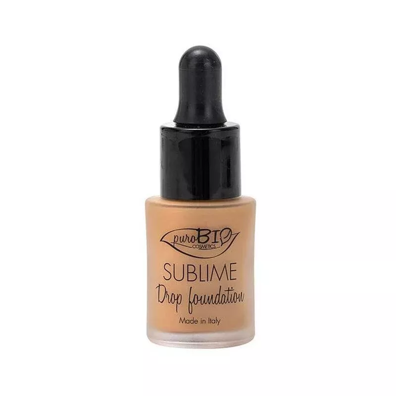 Purobio Sublime Drop Foundation 04 - Natural, Buildable Coverage Makeup with Antioxidant Benefits