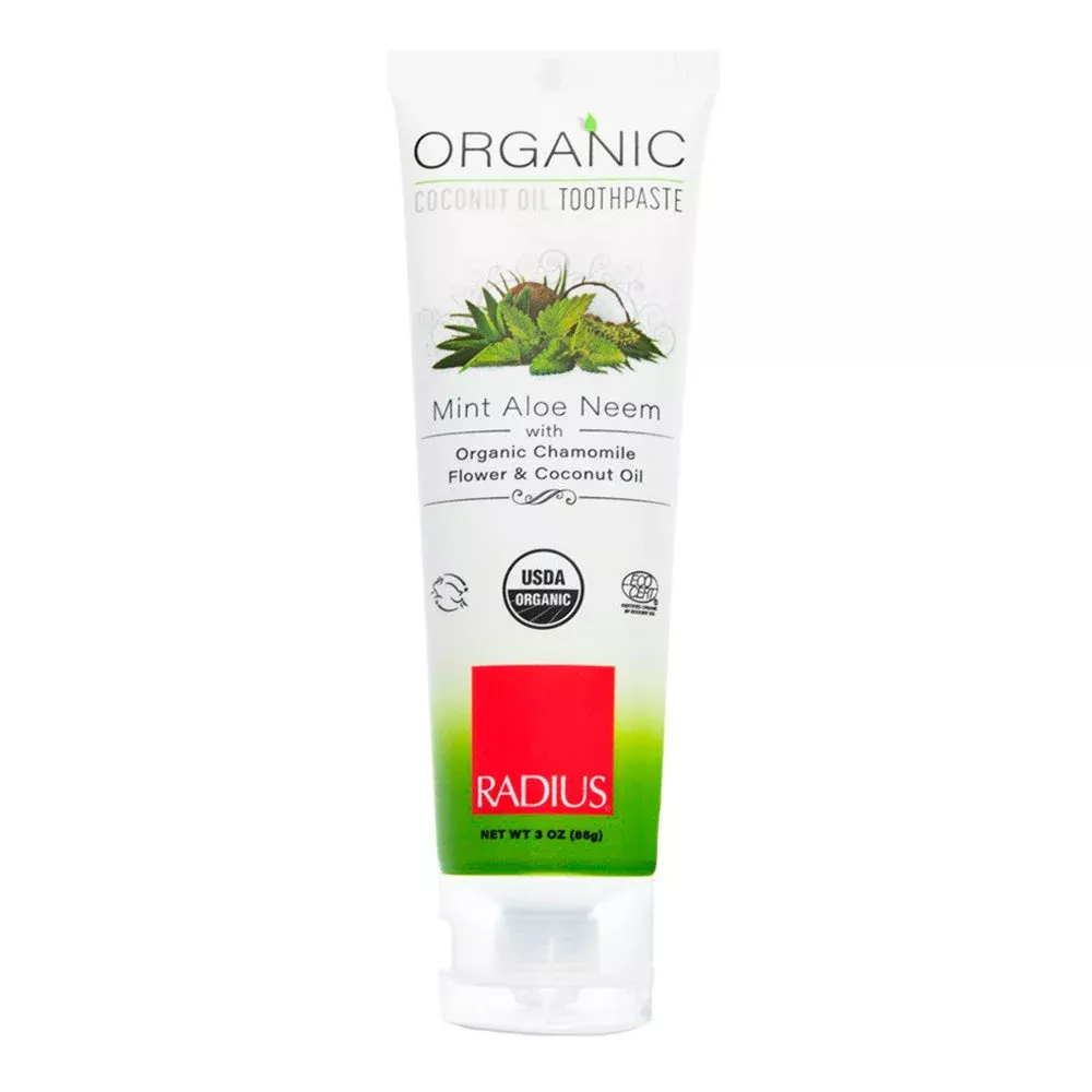 Radius Toothpaste, Organic, Mint Aloe Neem, Paste 3 Oz