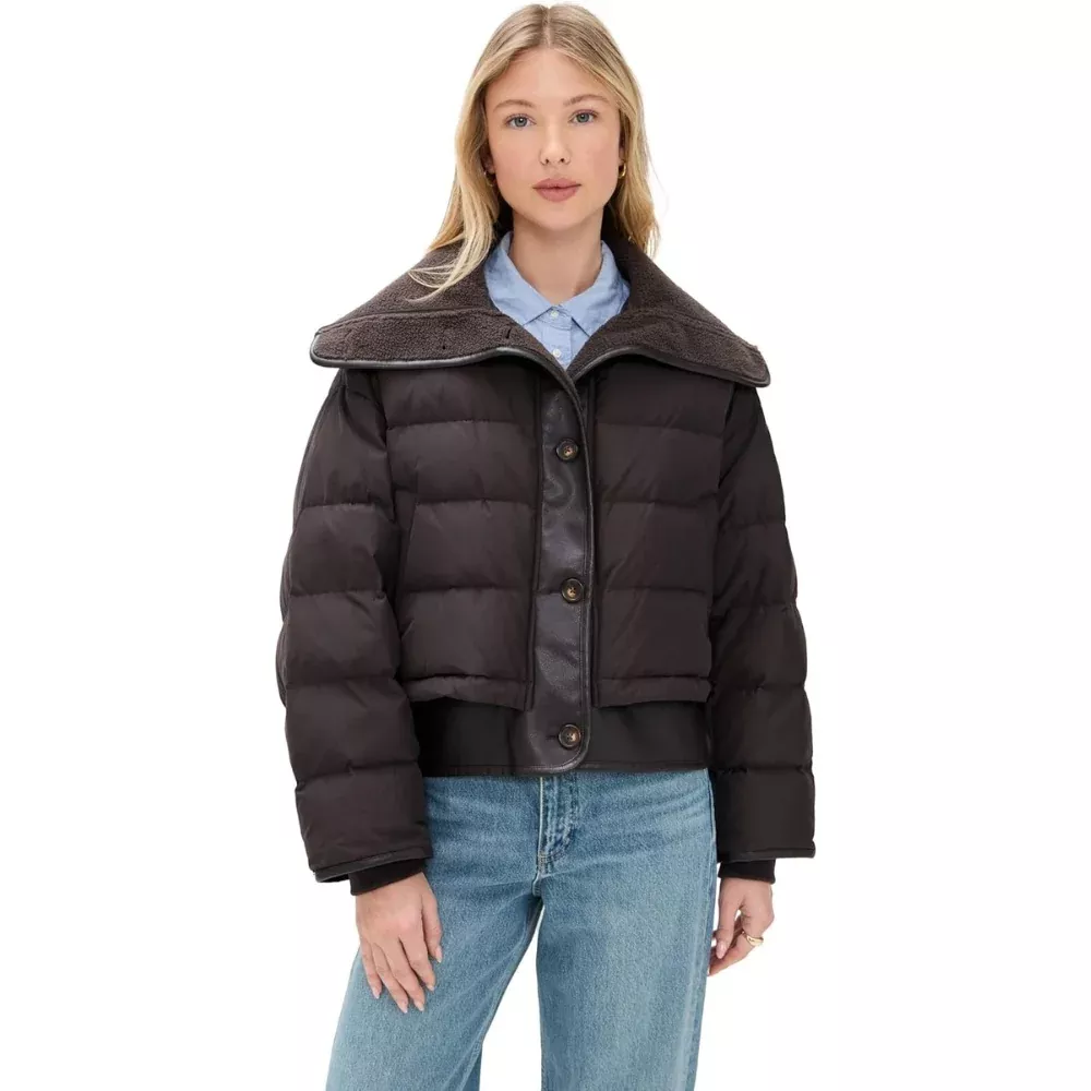 rag & bone Women's Gloria Puffer Jacket, Brown
