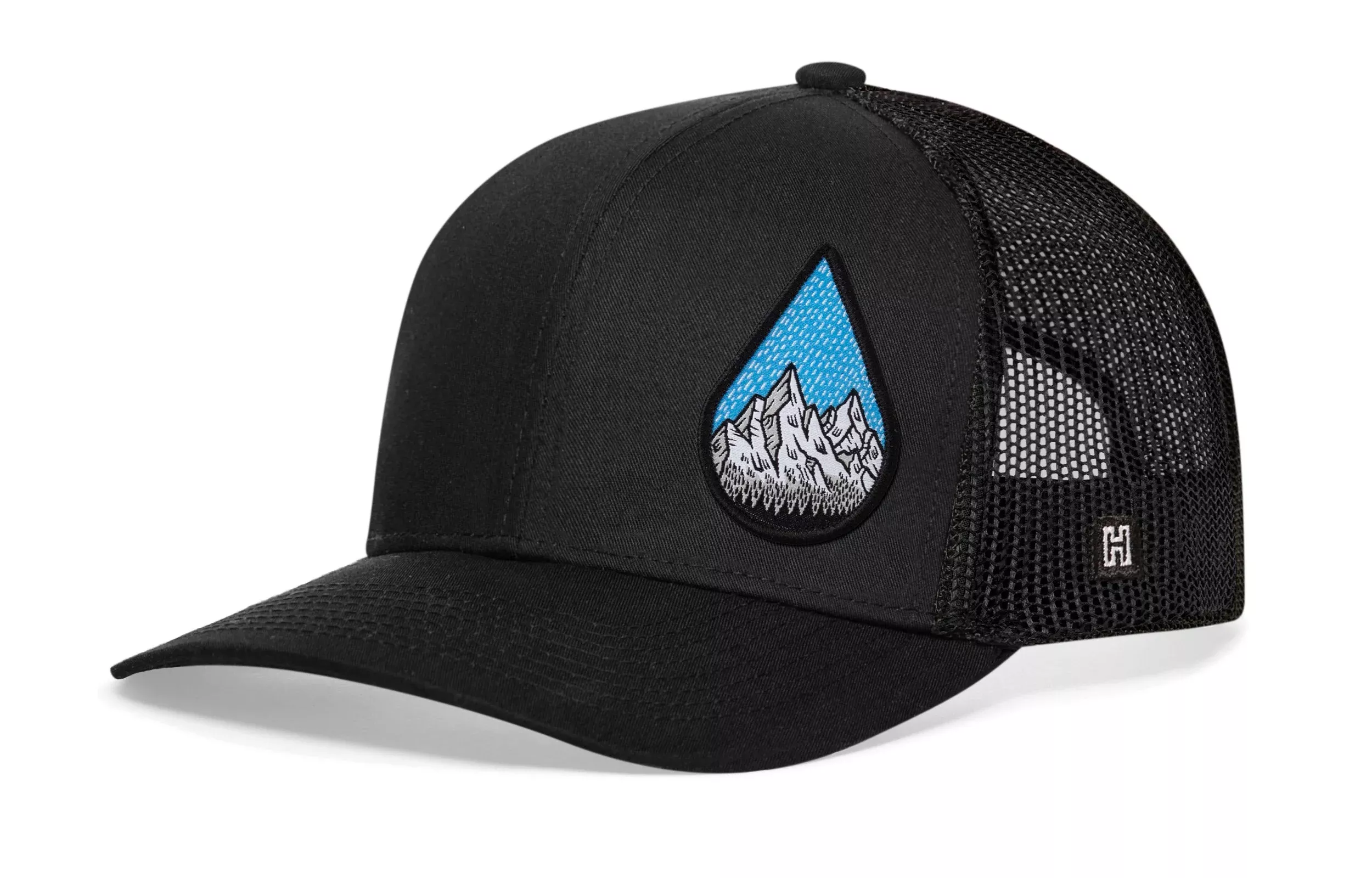Raindrop Mountain and Trees Trucker Hat|Outdoors Snapback