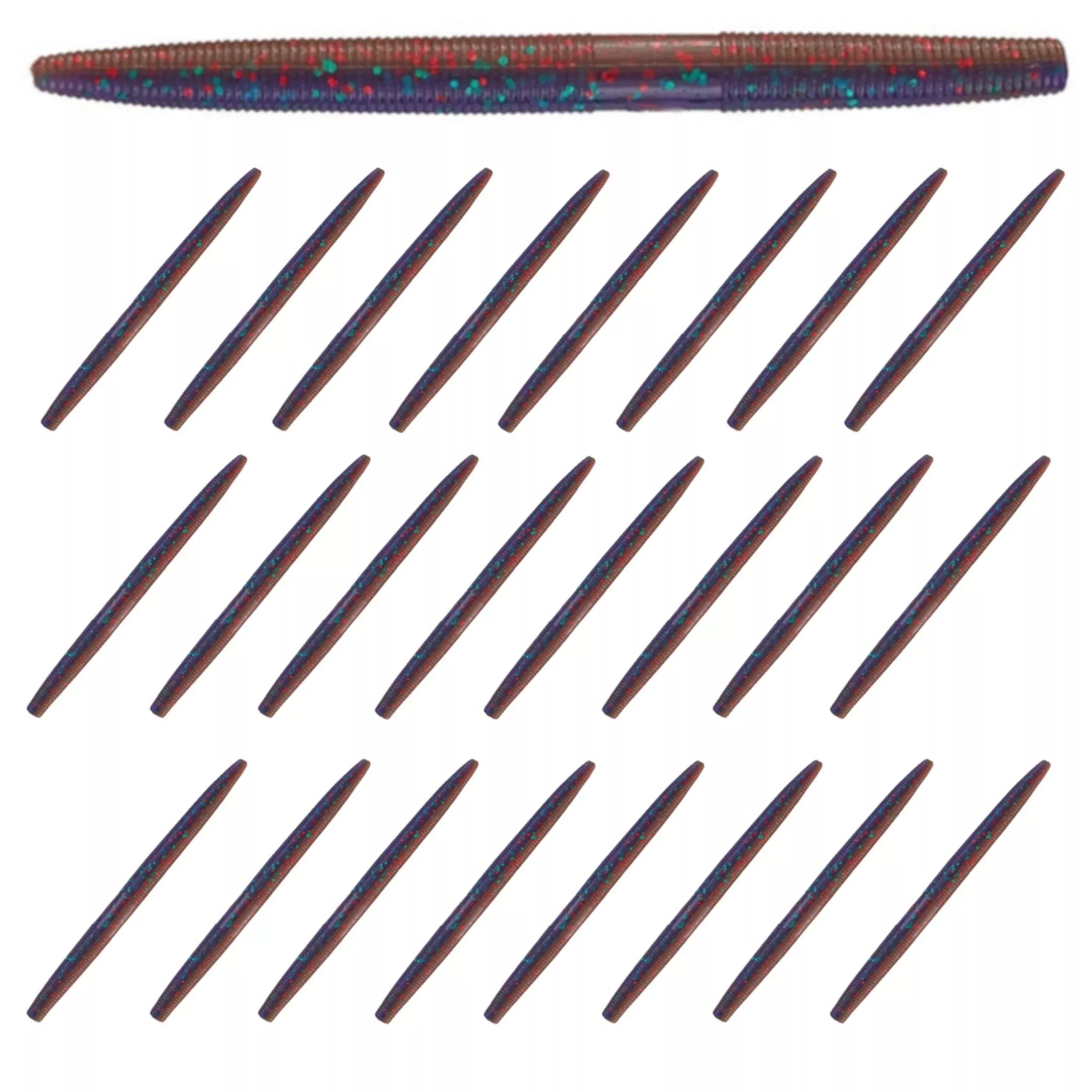 Reaction Tackle Soft Plastic Wacky Worms 5.5in - 24 Pack