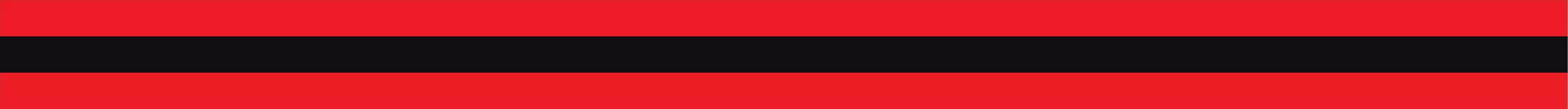 RED & BLACK TRIPLE STRIPE REFLECTIVE HELMET TRIM