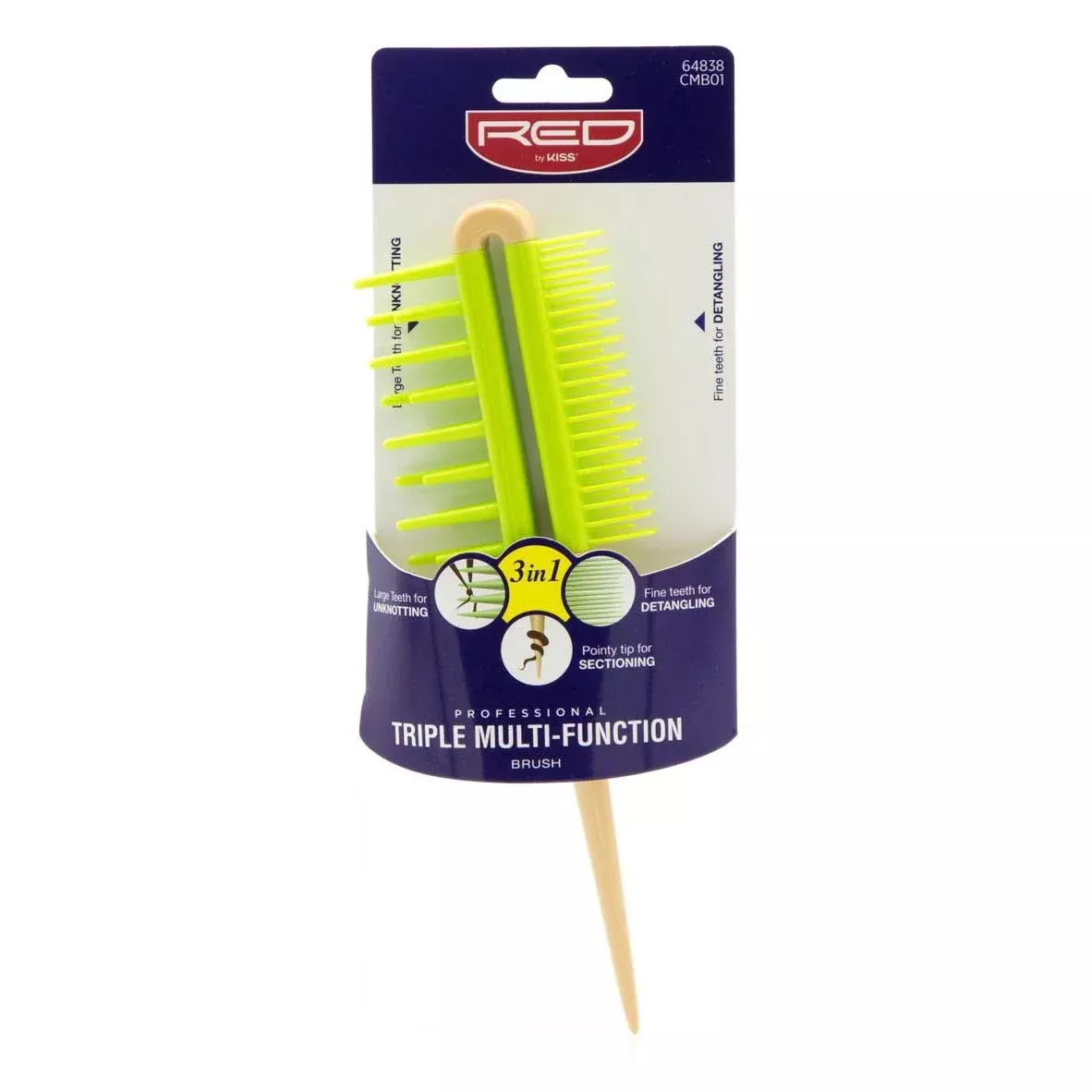 Red by Kiss Triple Multi-Function Comb