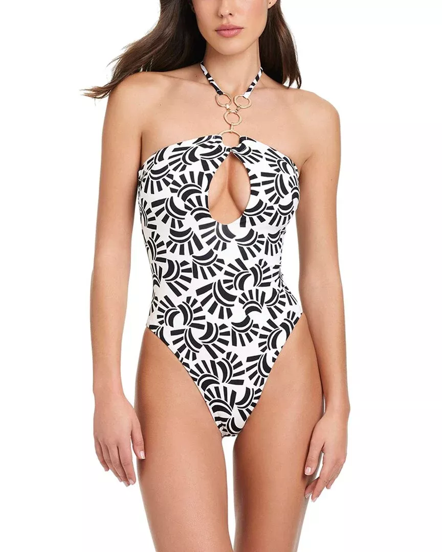 Red Carter Eyecatcher Keyhole One-Piece