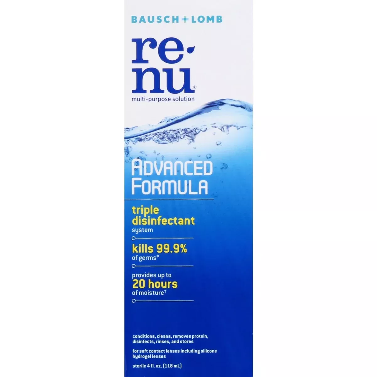 ReNu Advanced Formula Soft Lens Multi-Purpose Solution, 4 oz