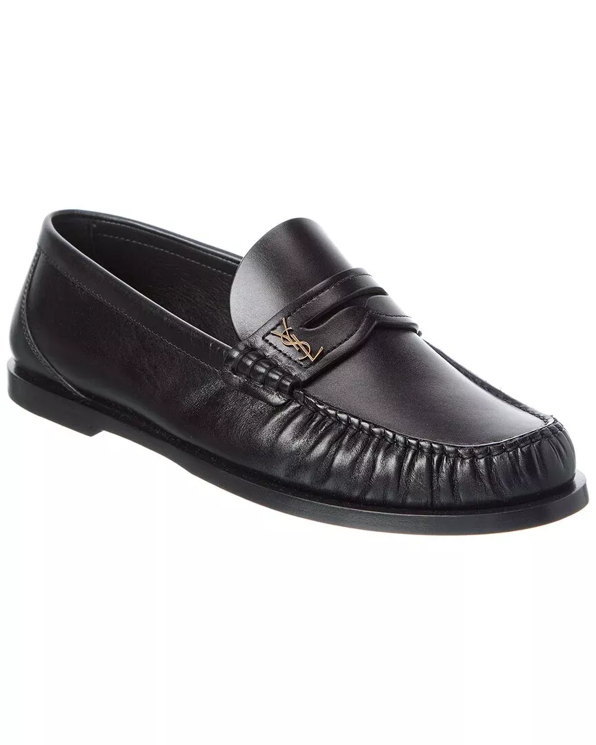 Saint Laurent Cassandre Leather Loafer
