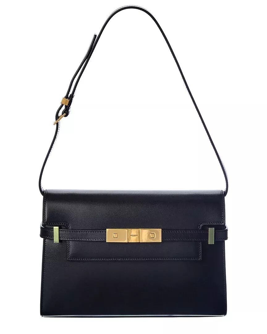 Saint Laurent Manhattan Small Leather Shoulder Bag