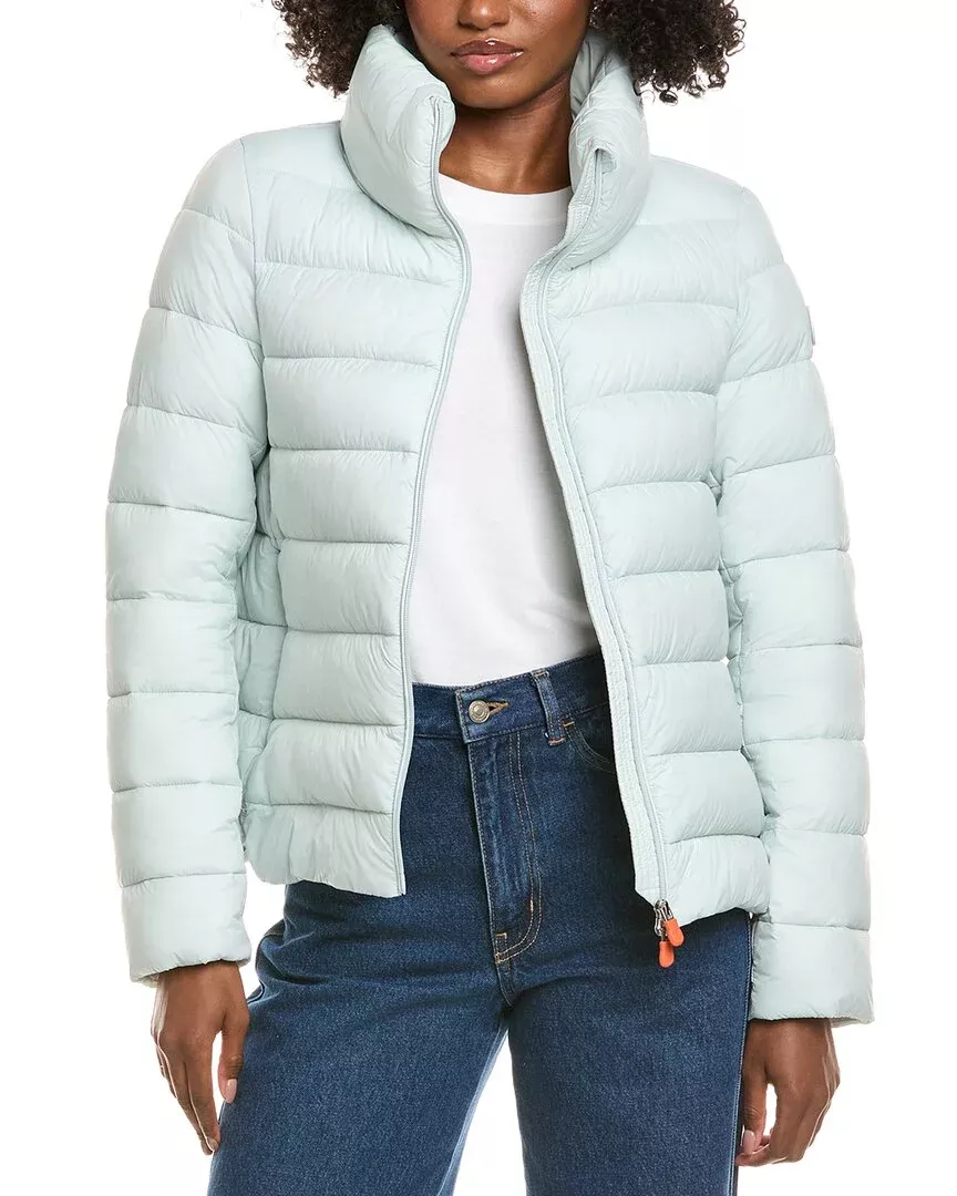 Save The Duck Eleonora Short Basic Funnel Neck Jacket