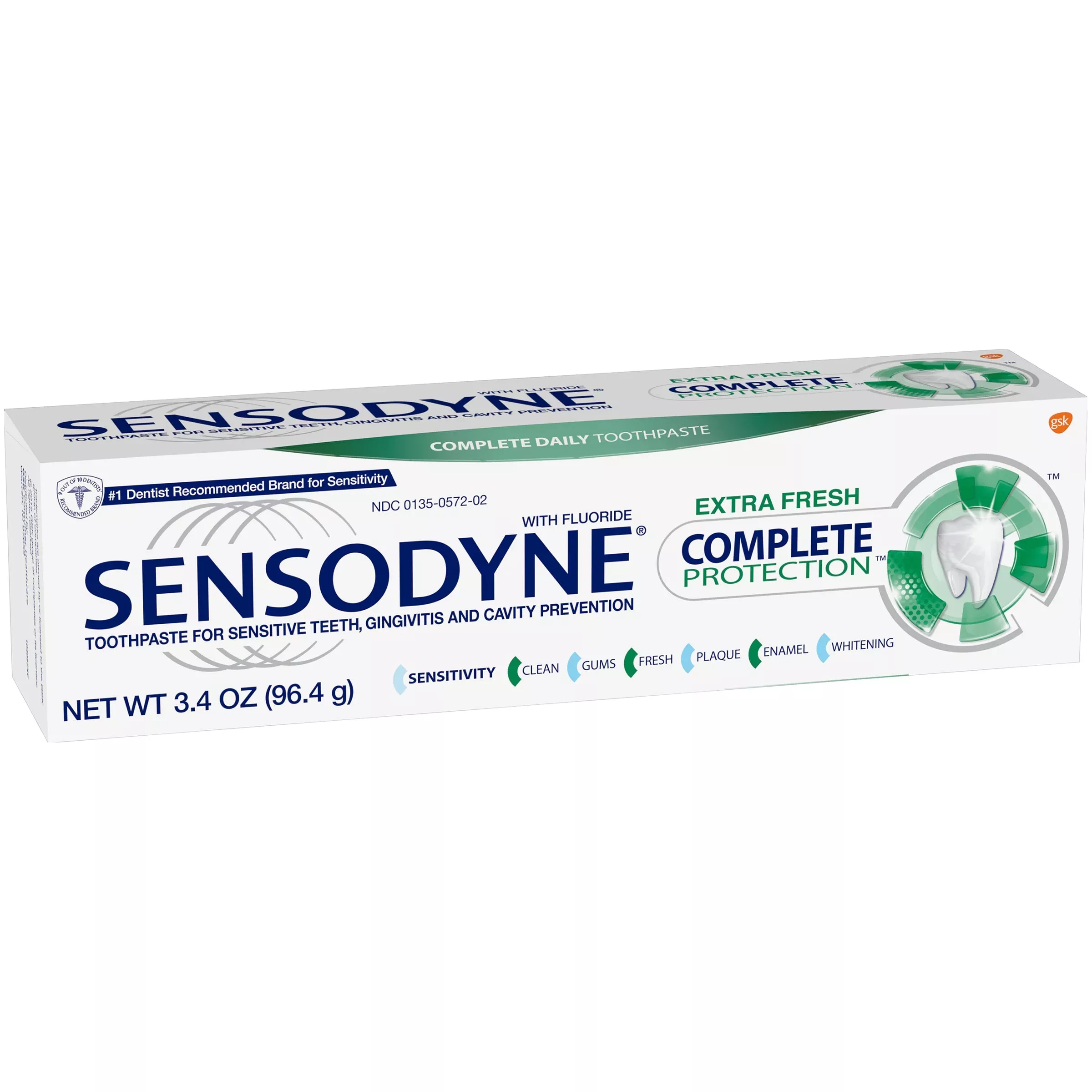 Sensodyne Complete Protection™ 0.454% Extra Fresh Toothpaste, 3.4 oz