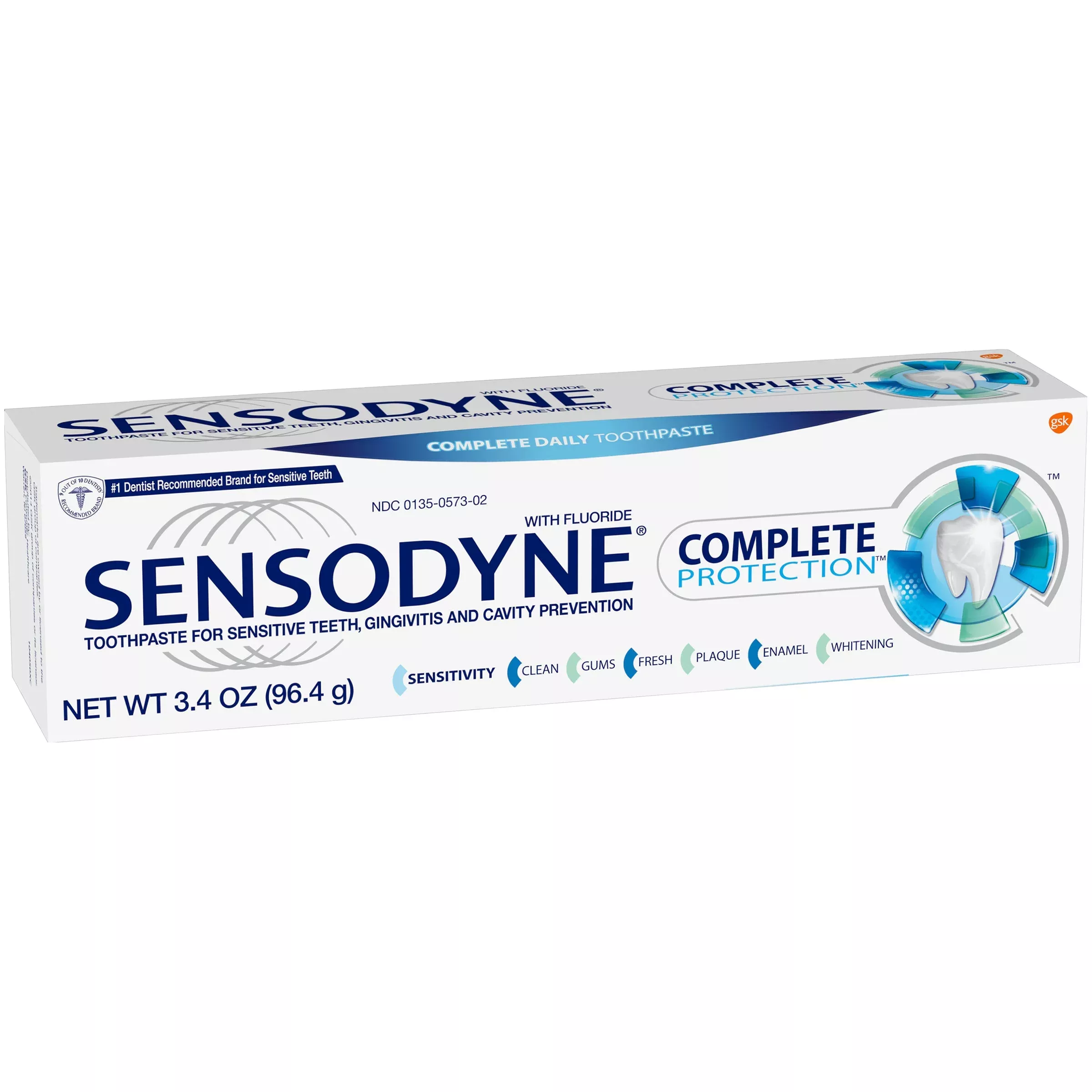 Sensodyne Complete Protection Sensitive Toothpaste Mint 3.4 Oz For Adults