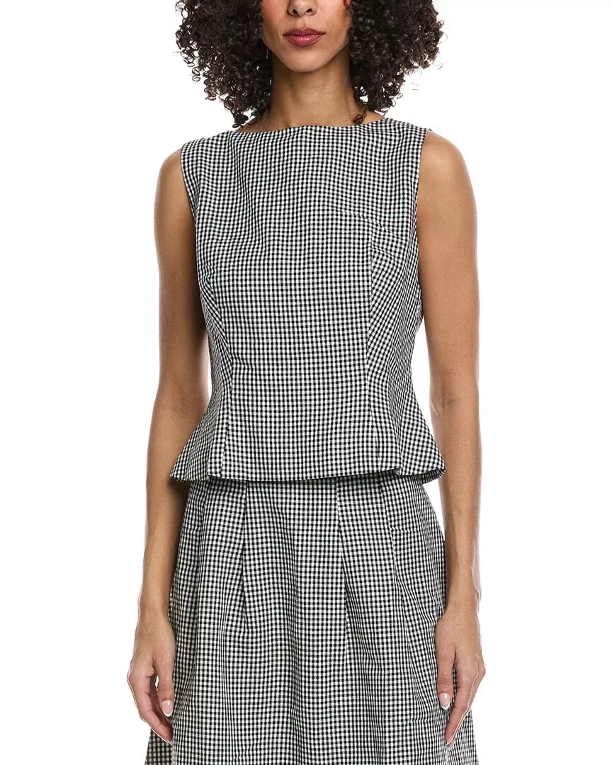 Seraphina Linen-Blend Blouson Vest