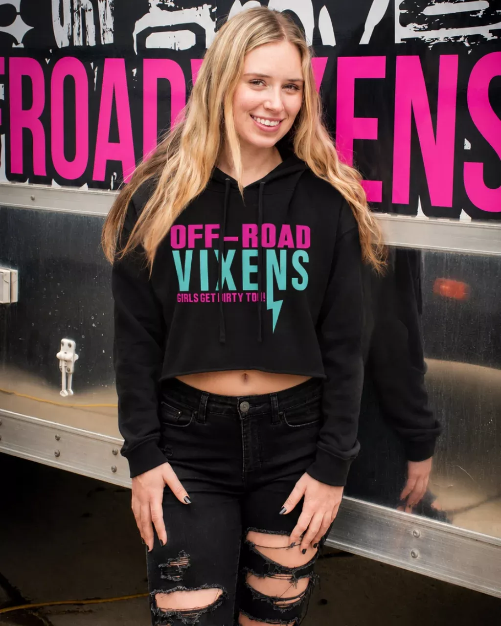 She is Fearless Cropped Hoodie