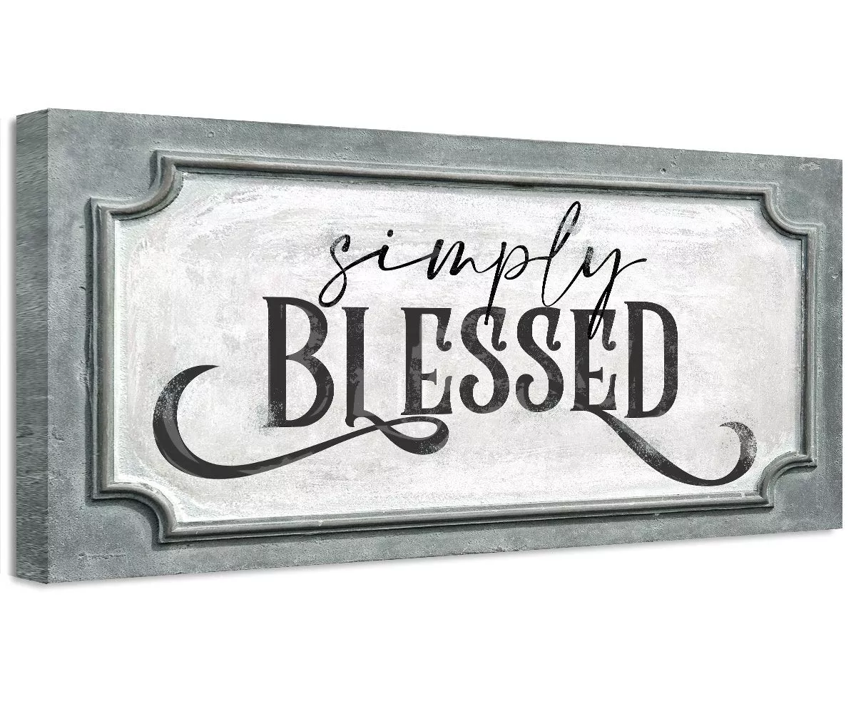 Simply Blessed - Canvas