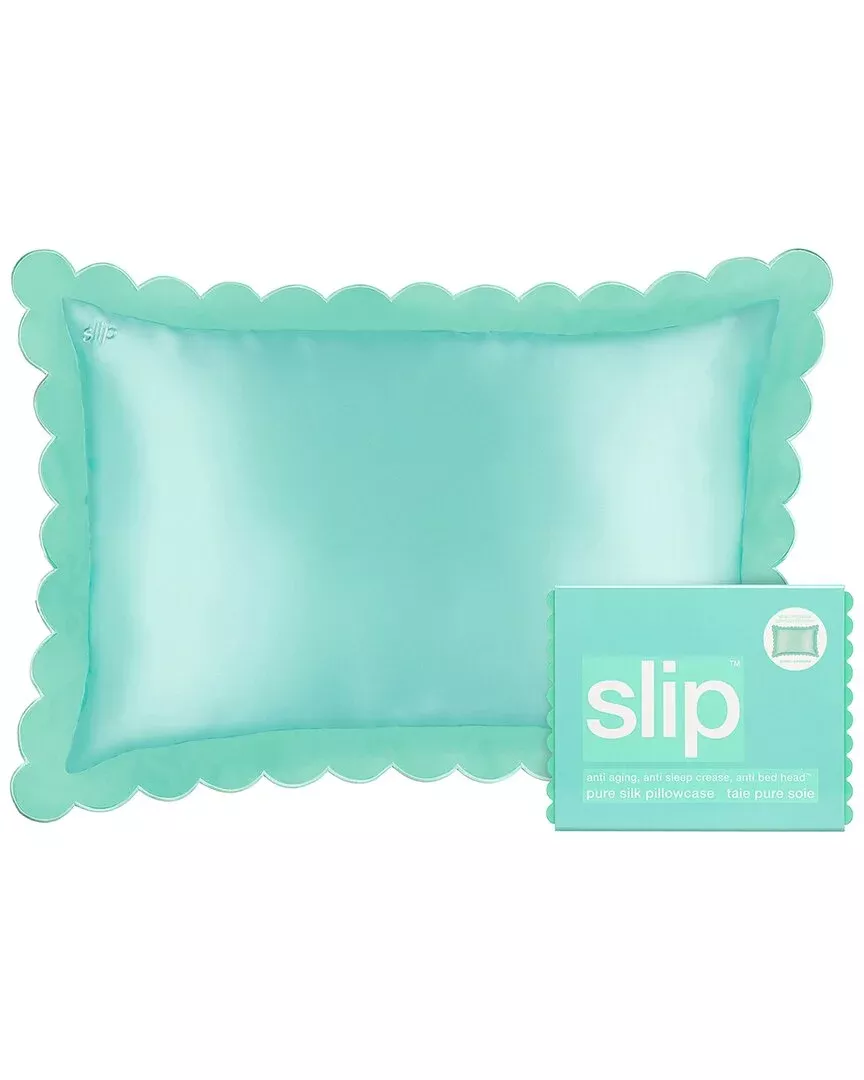 Slip Pure Silk Queen Pillowcase With Scalloped Edge