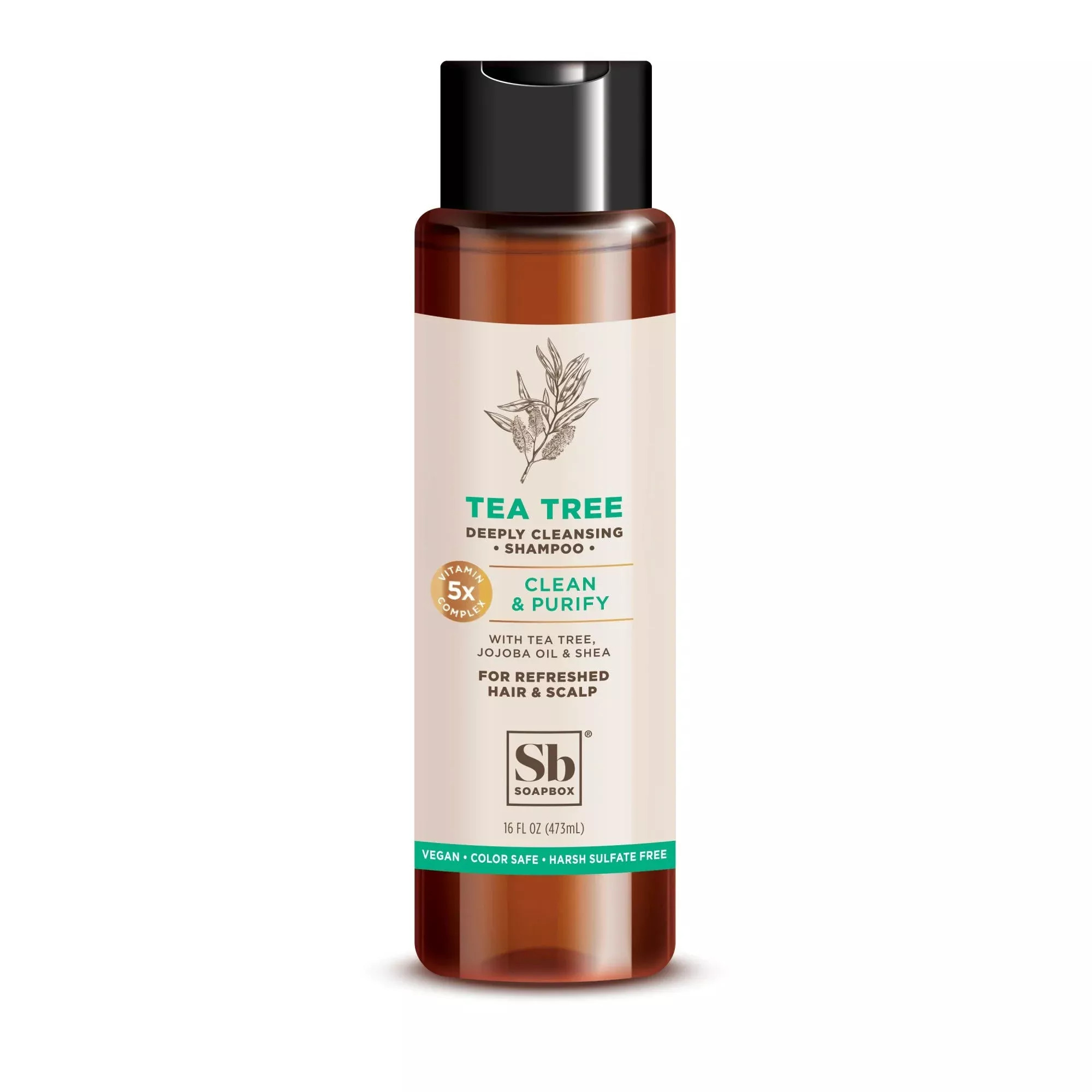 SoapboxClean & PurifyTea Tree Shampoo 16 Fl Oz