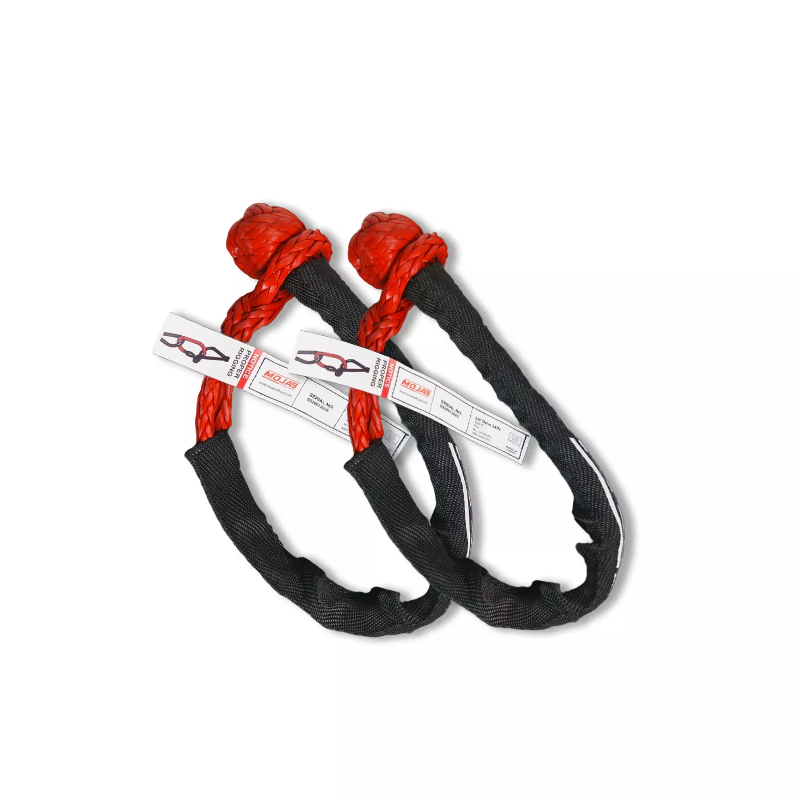 Soft Shackle 3/8'' x 24” - Set of 2 Shackles