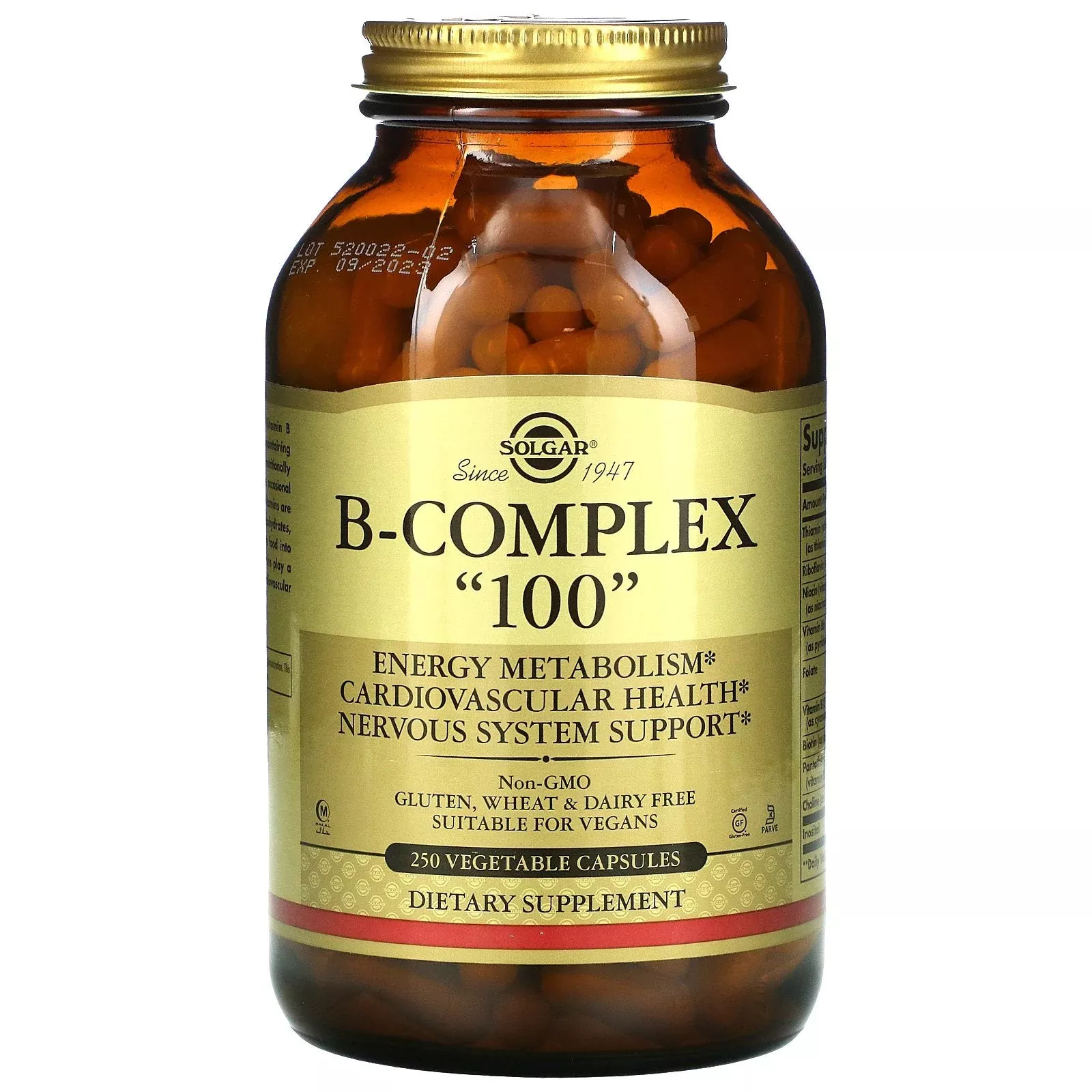 Solgar B-Complex “100” Vegetable Capsules