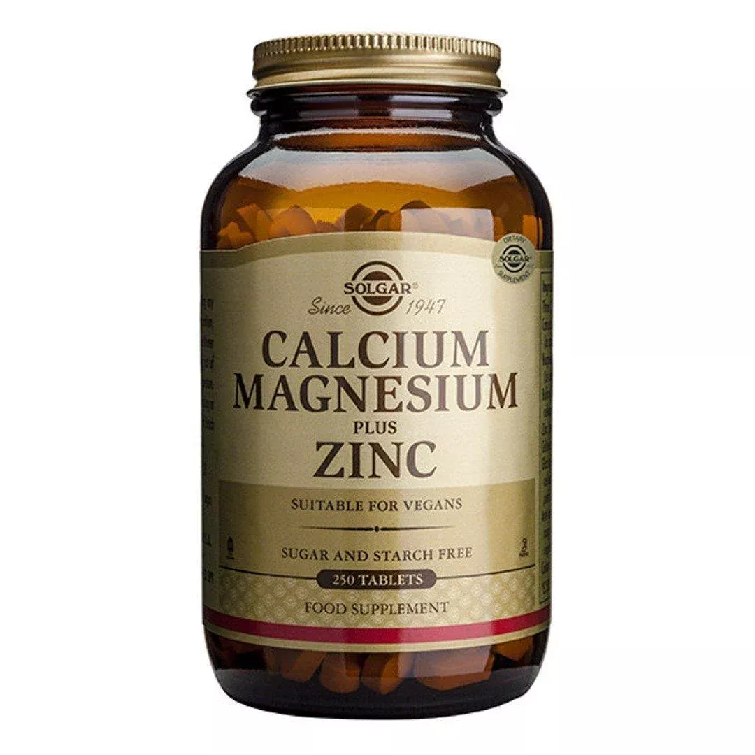 Solgar Calcium Magnesium Plus Zinc - 250 Tablets