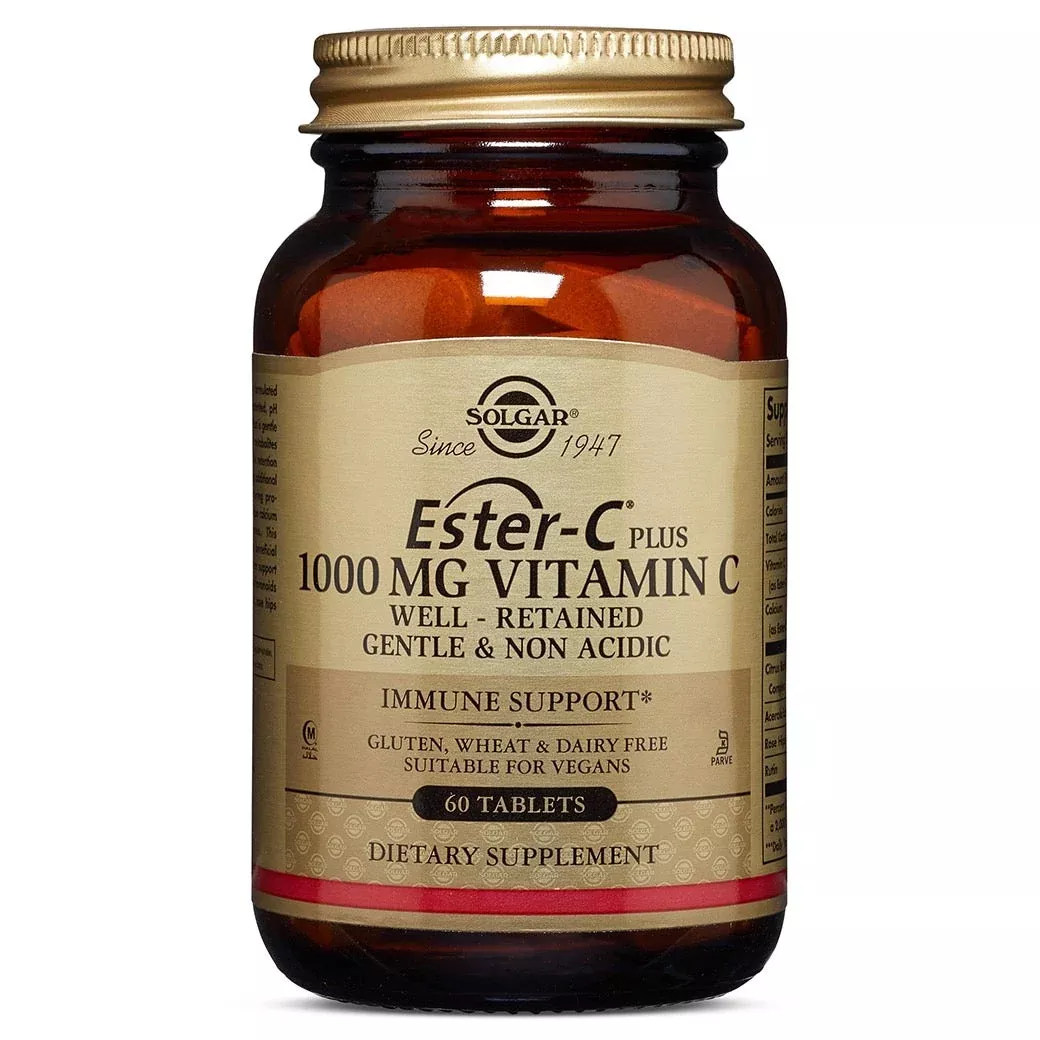 Solgar Ester-C Plus 1000 Mg Vitamin C 60 Tablets
