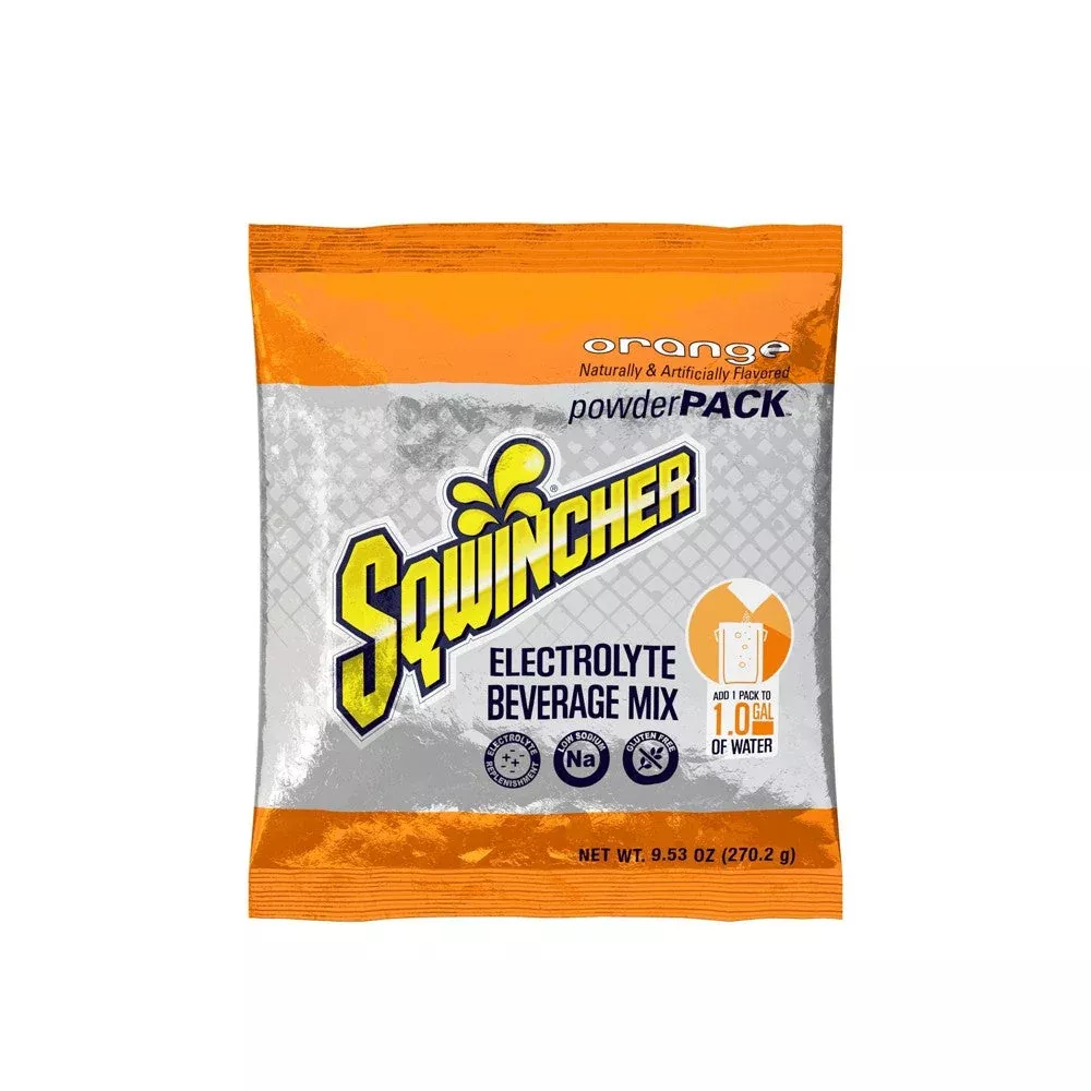 Sqwincher Powder Pack Orange Electrolyte Replenishment Drink Mix