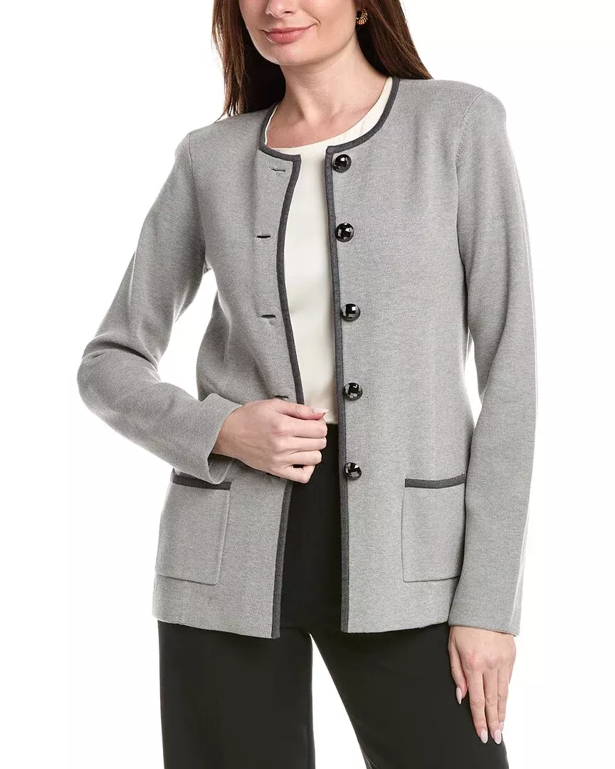 St. John Crewneck Spectator Jacket
