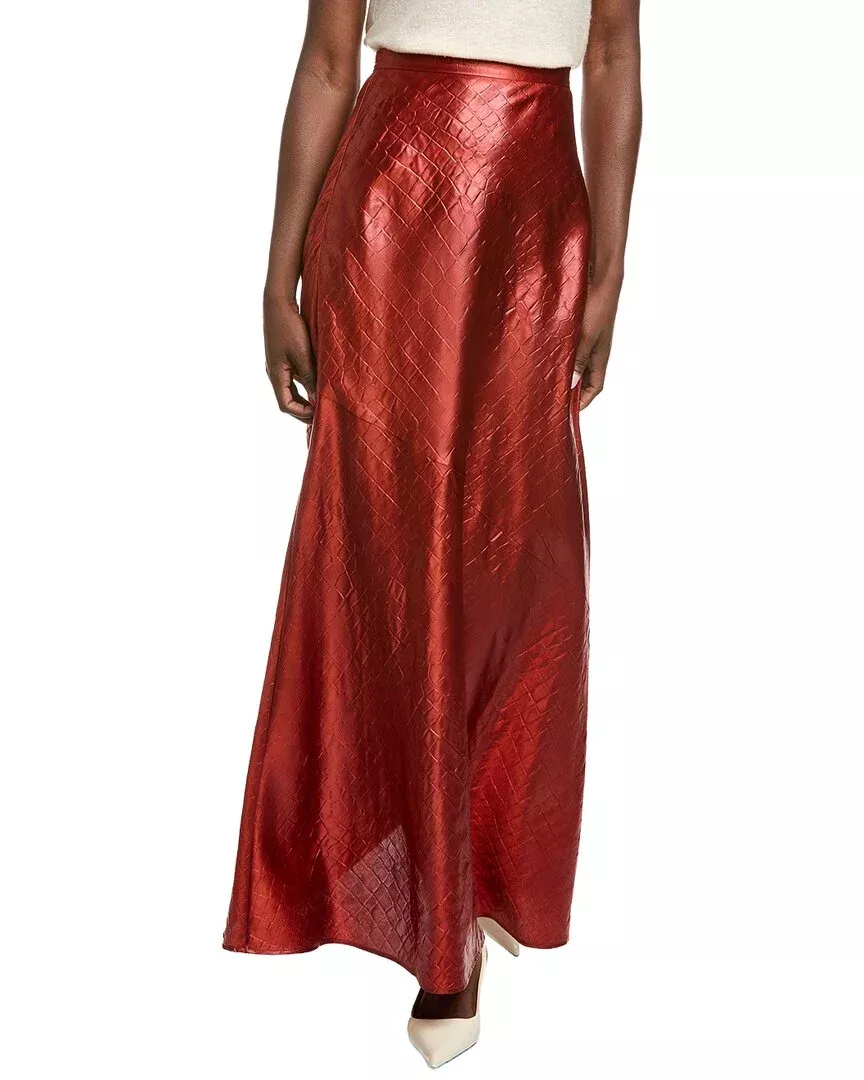 St. John Embossed Satin Pant