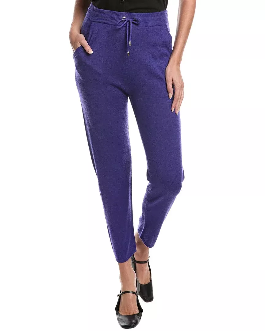 St. John Wool-Blend Drawstring Pant