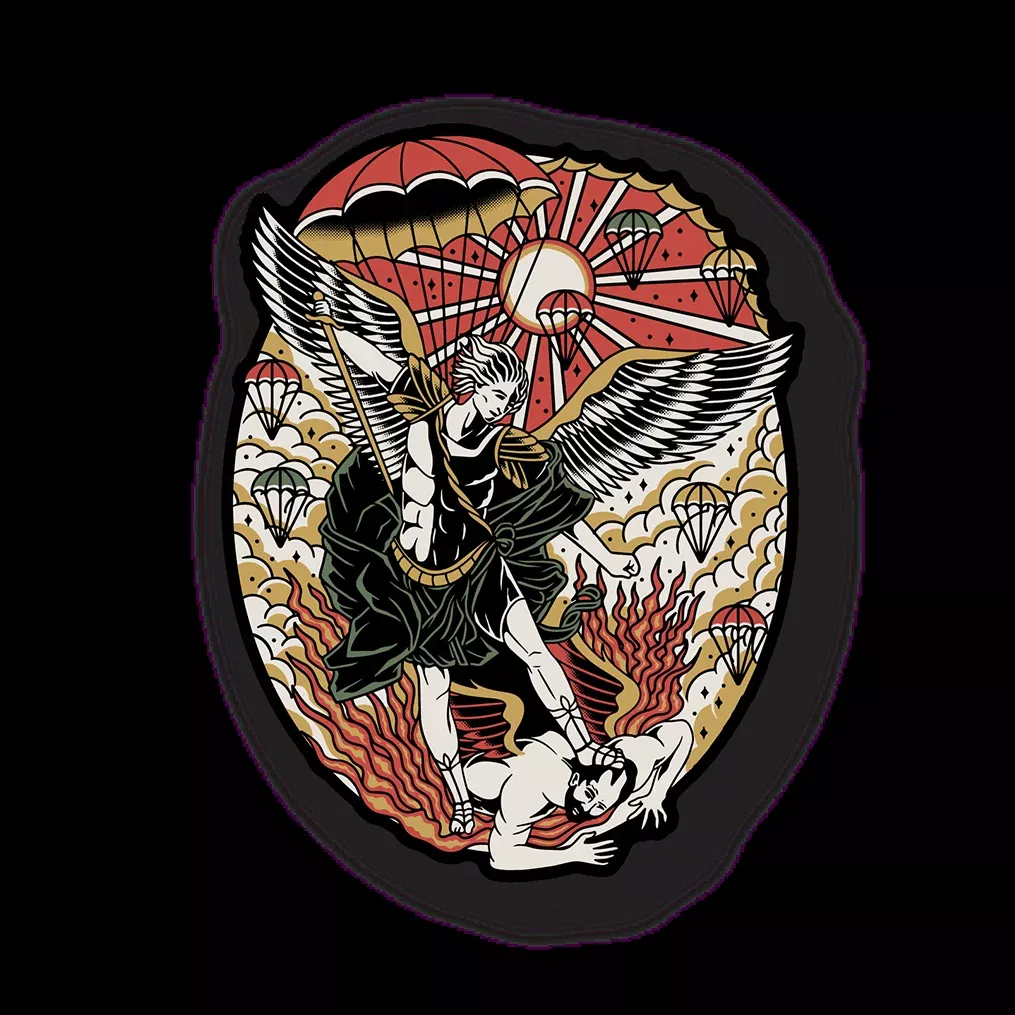 St Michael Traditional Sticker