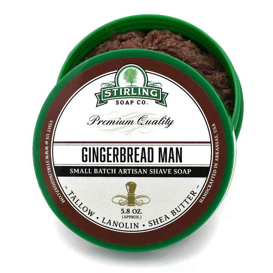 Stirling Soap Co. Gingerbread Man Shaving Collection