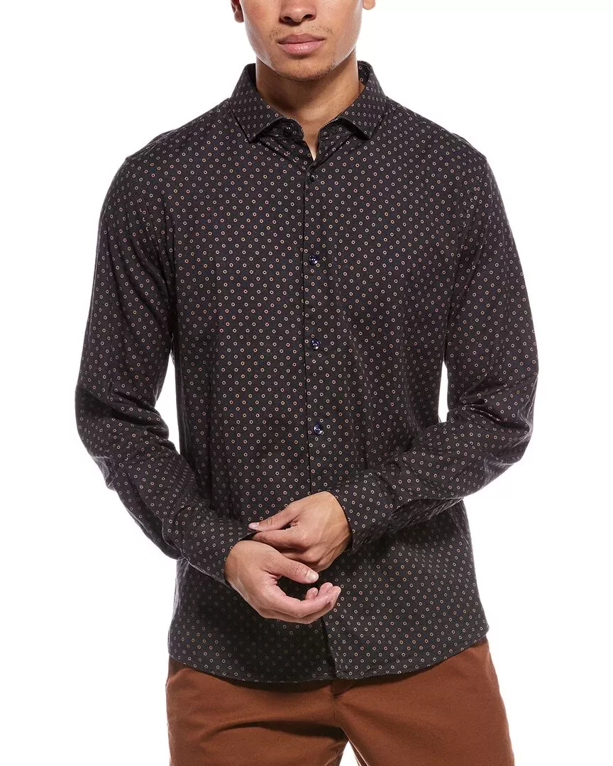 Stone Rose Stretch Print Shirt