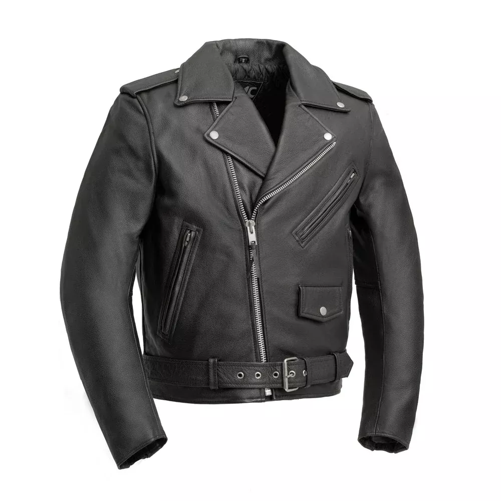 Superstar Men's Motorcycle Leather Jacket