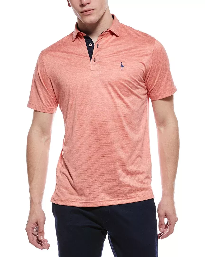Tailorbyrd Melange Mesh Performance Polo Shirt