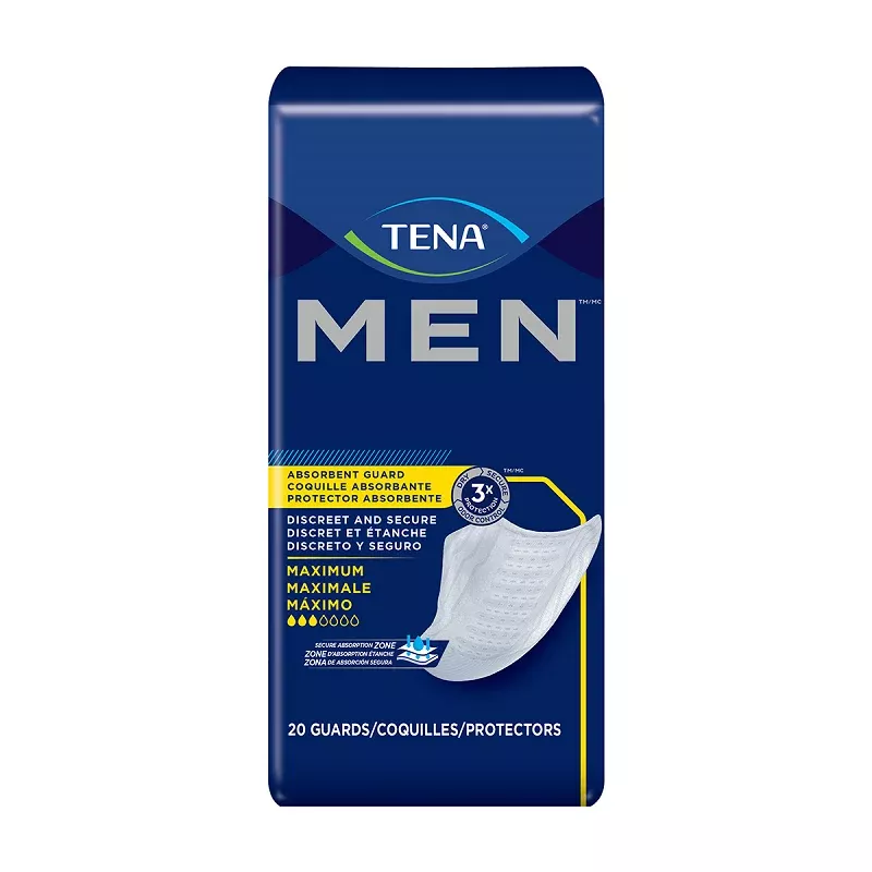 Tena Men Protective Guards, Moderate Absorbency - 20 Count Pack