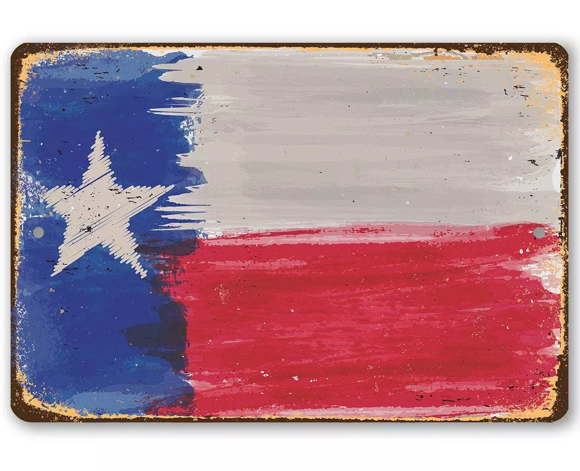 Texas Flag - Metal Sign
