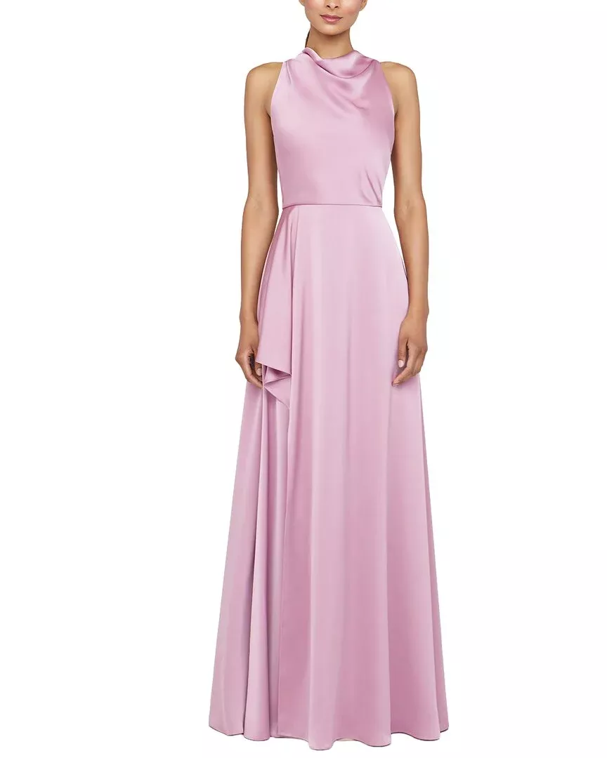 Theia Amara Cowl Drape Gown