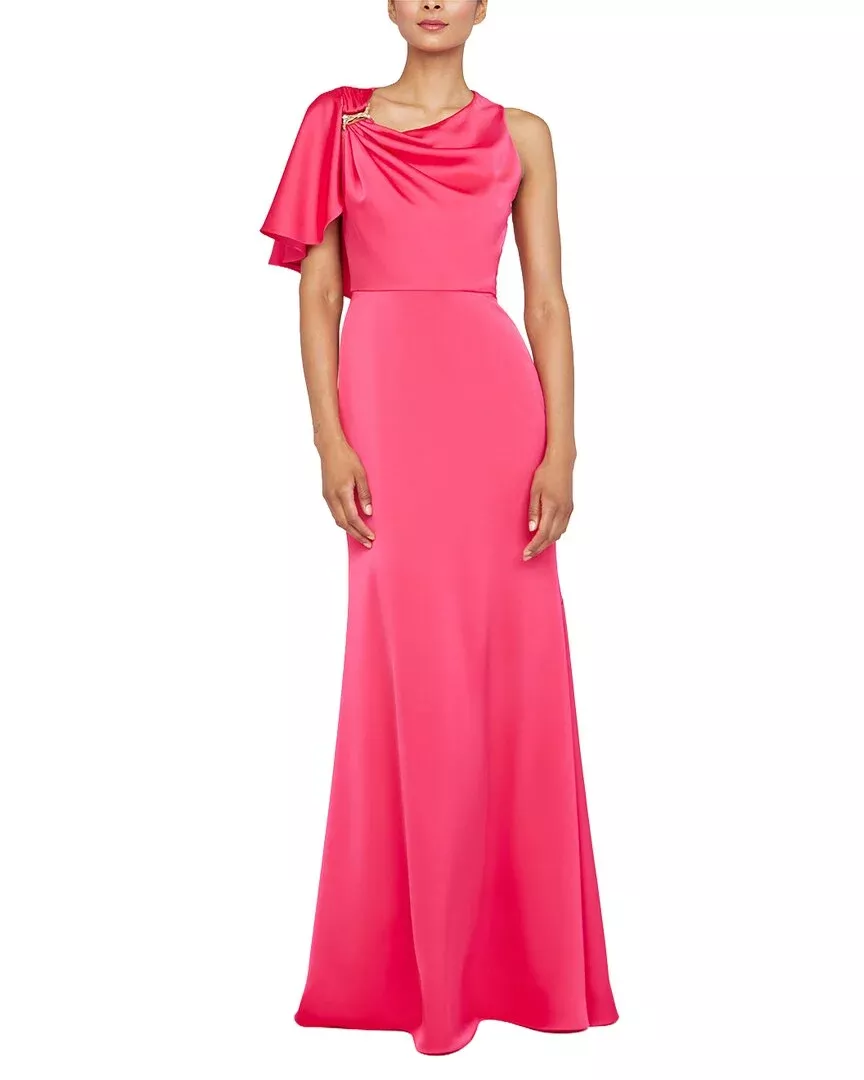 Theia Darcie Flutter Sleeve Gown