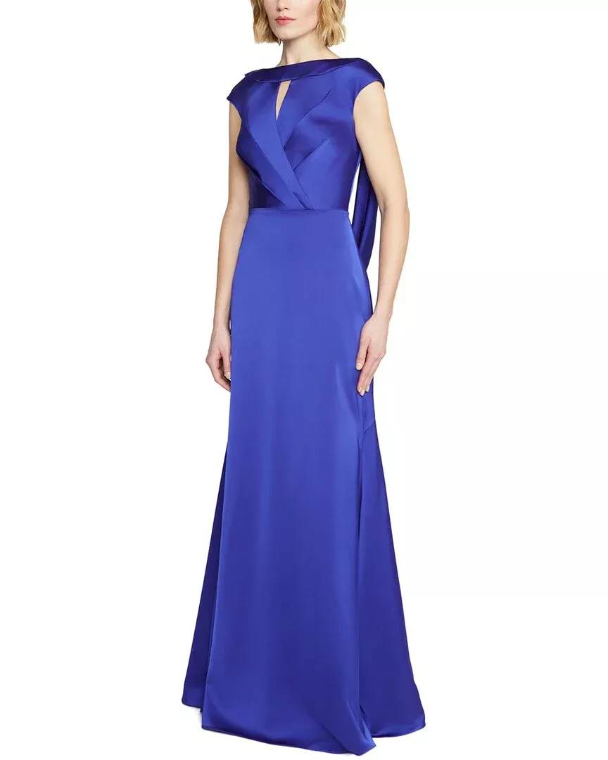 Theia Zaria Cowl Back Gown