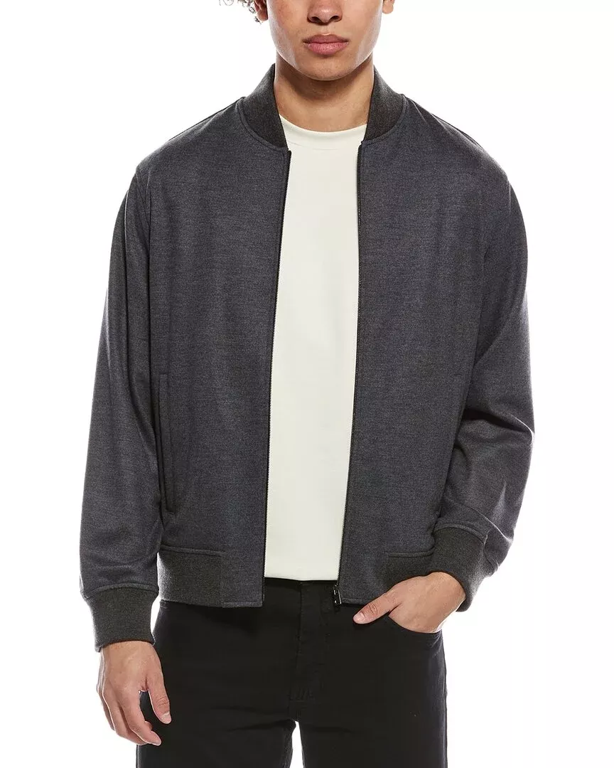 Theory Clean Wool-Blend Bomber Jacket