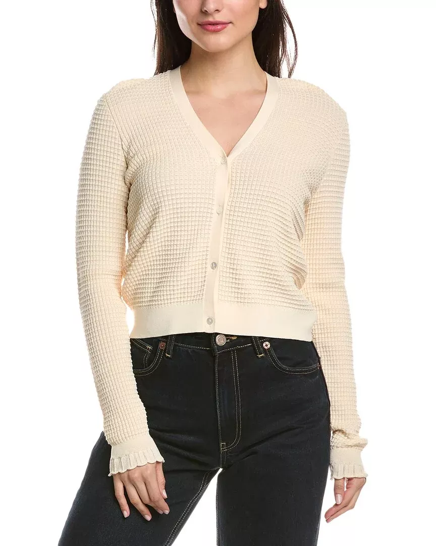 Theory Lace Trim Cardigan